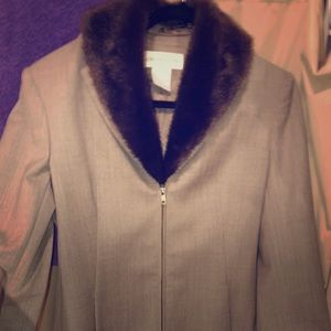 Jones New York Convertible Jacket-collar removable